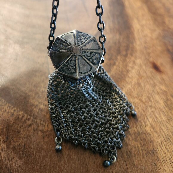 antique metal mesh purse - Picture 1 of 5
